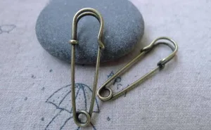 10 pcs Antique Bronze Kilt Safety Pins Brooch  A7642