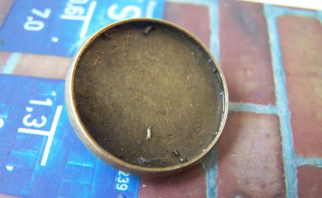 10 pcs Antique Bronze Round Base Brooch Back A3127