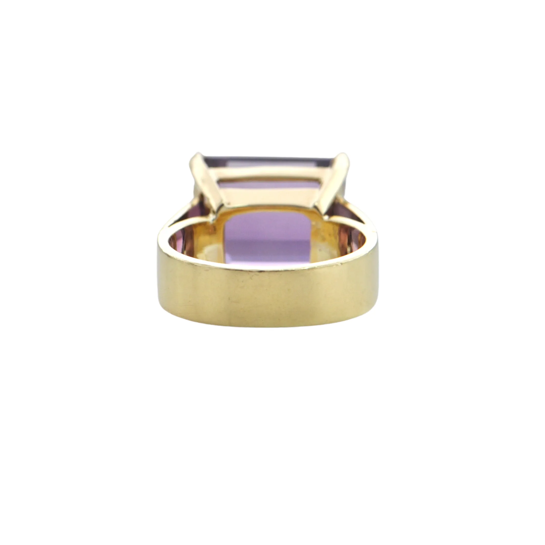 13.8CT Amethyst 18K Gold Ring