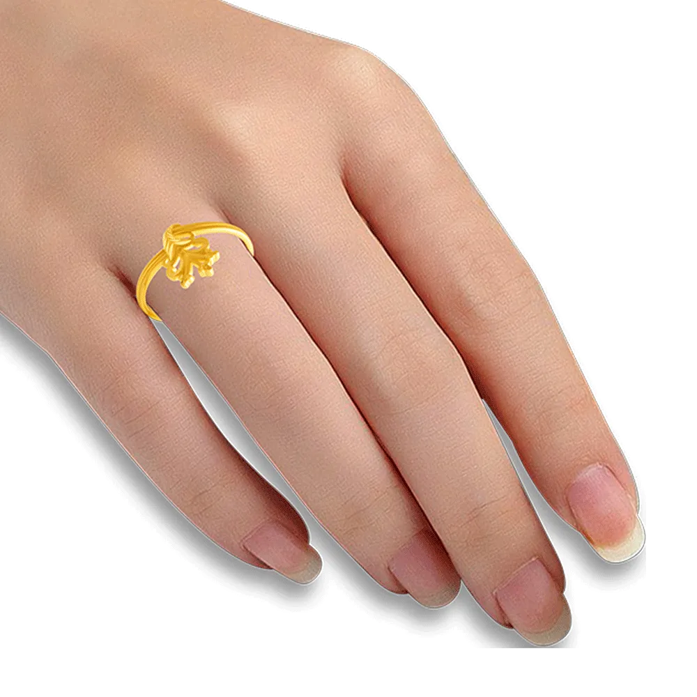 22KT Yellow Gold Ring For Women