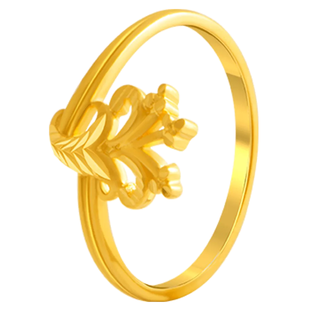22KT Yellow Gold Ring For Women