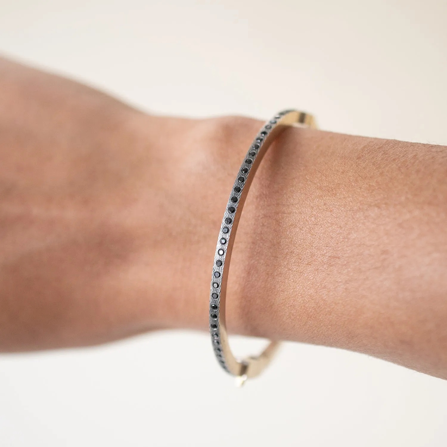 Adam Black Diamond Bangle