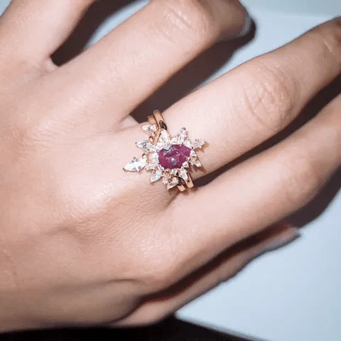 Alice Ring Set - Alexandrite