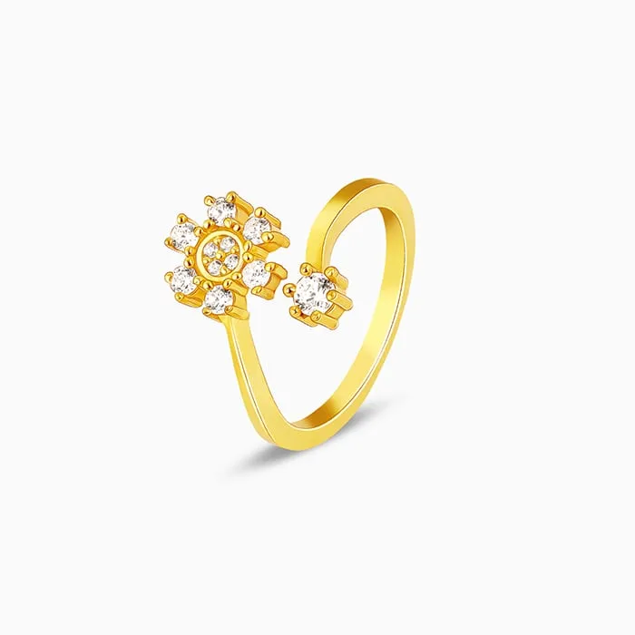 Anushka Sharma Golden Blooming Flower Ring