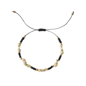 Assorted adjustable string Anklet with beads and Shells