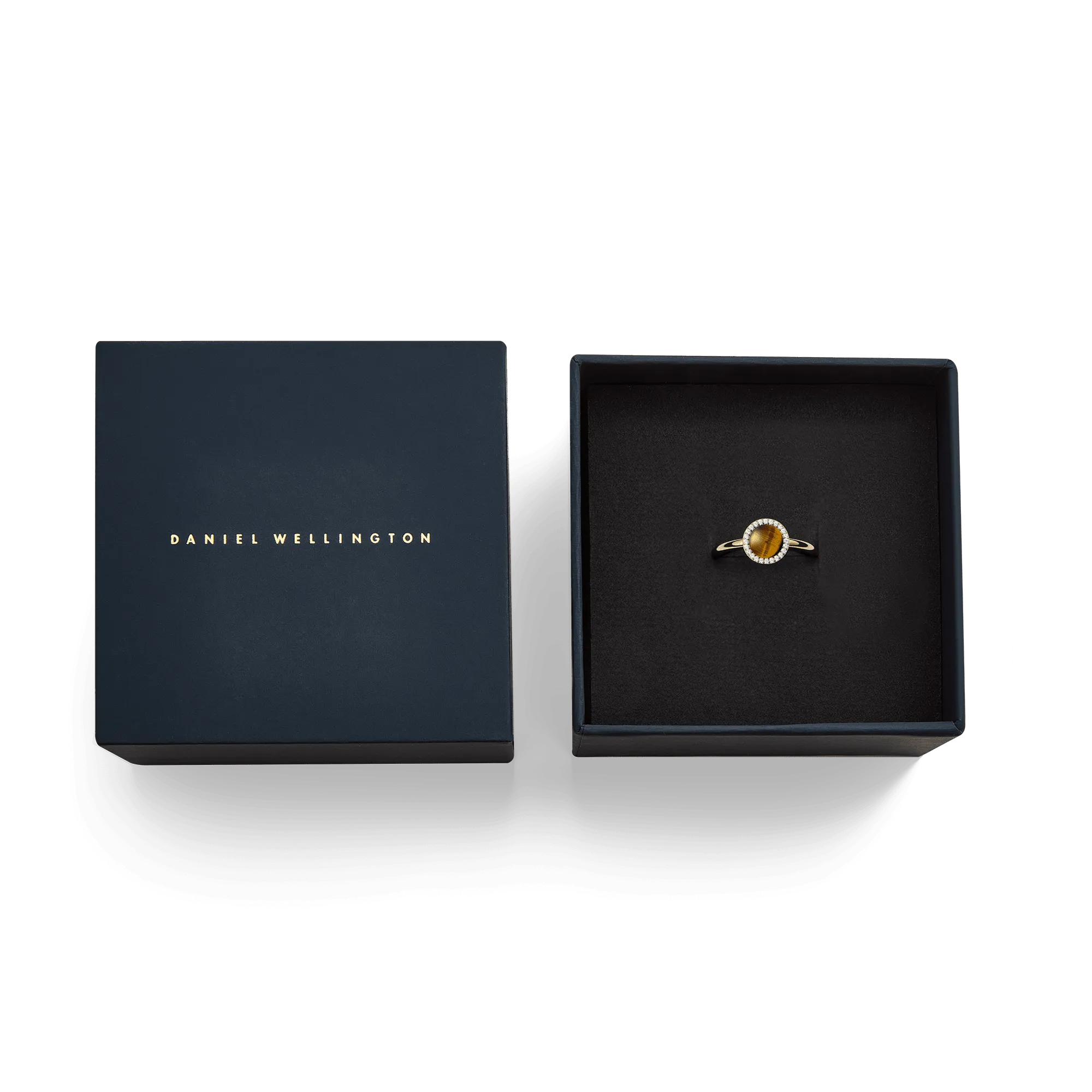 Audrey Ring Tiger Eye Gold