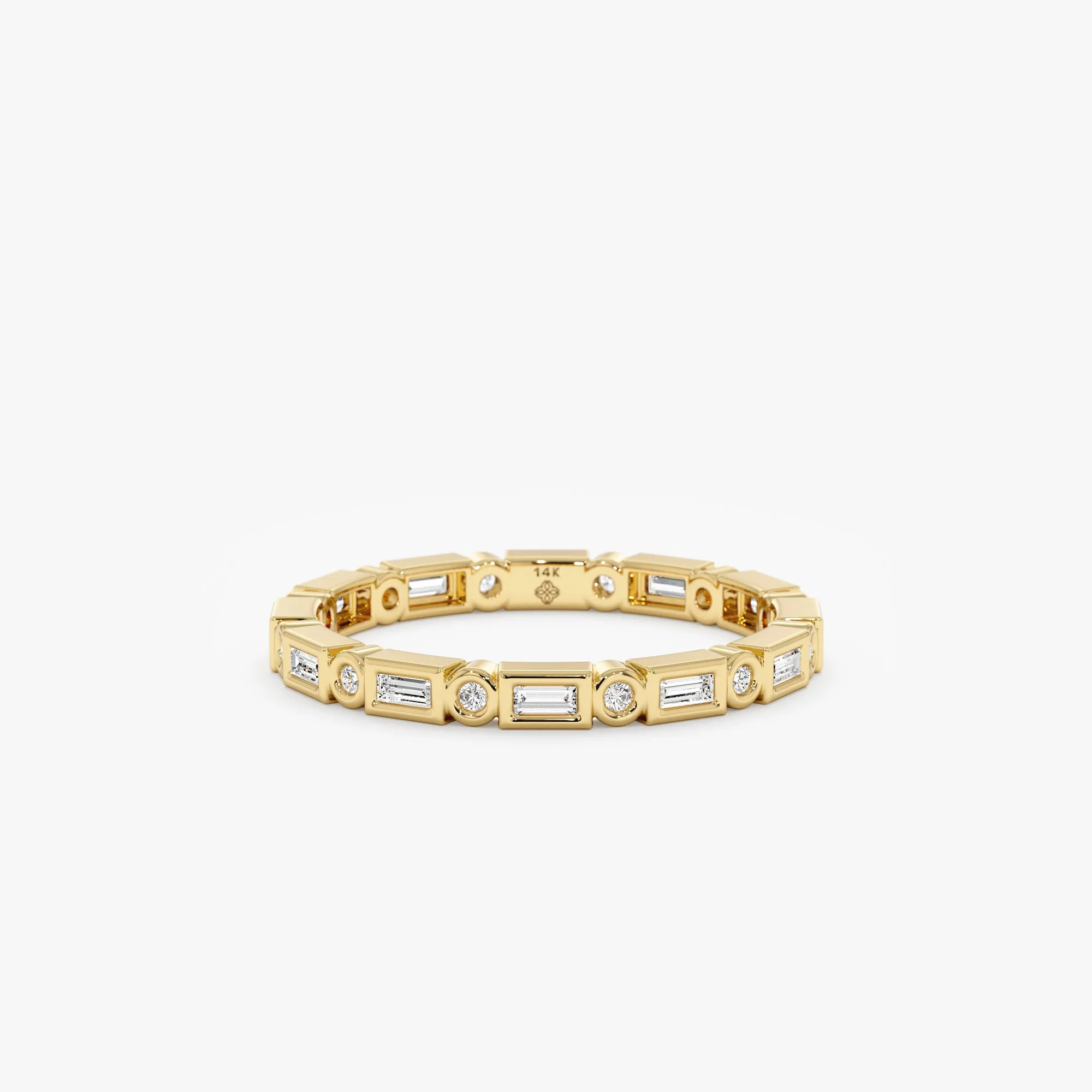Bezel Diamond Eternity Ring, Tamia