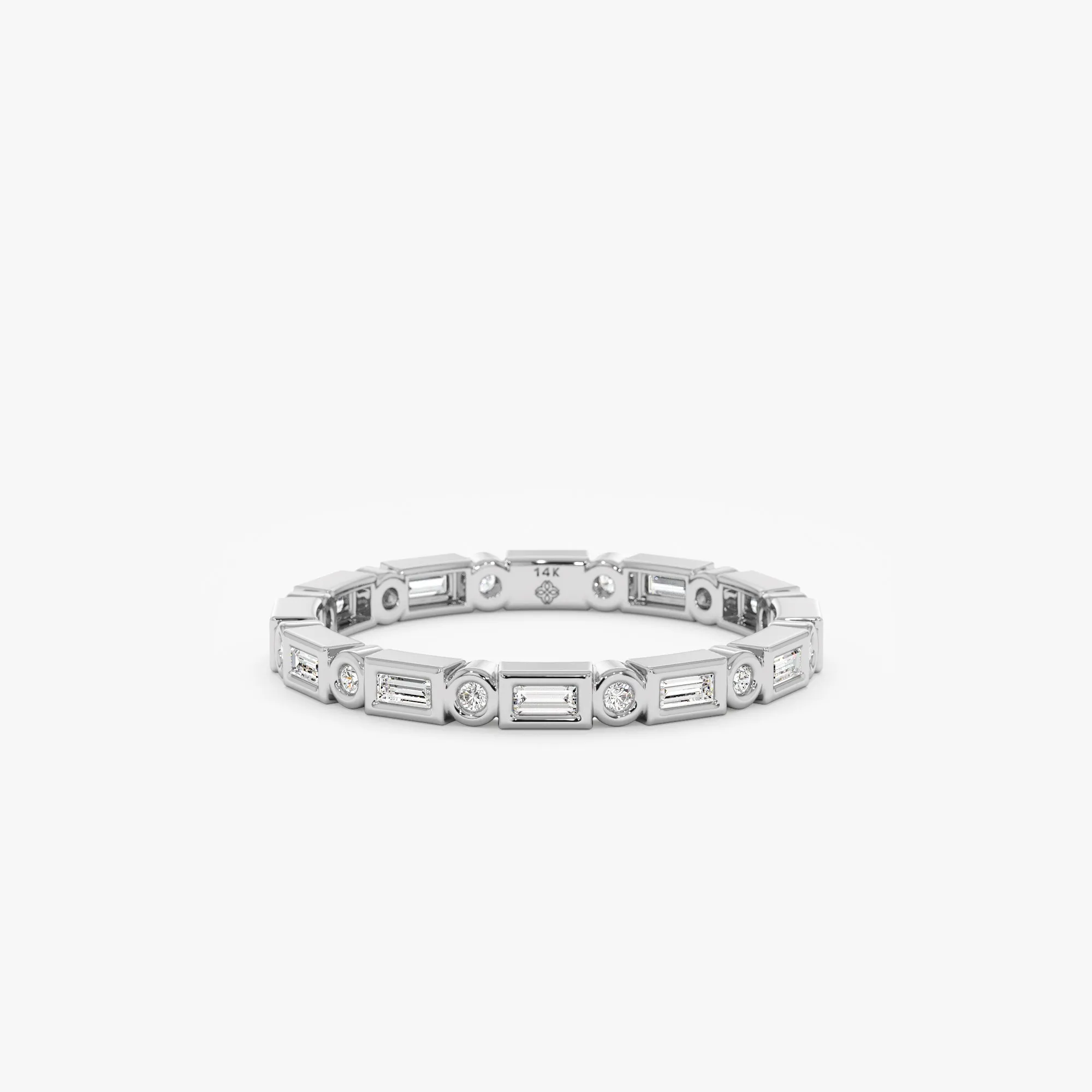 Bezel Diamond Eternity Ring, Tamia