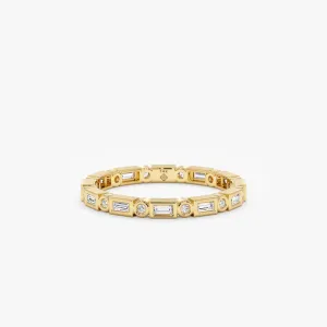 Bezel Diamond Eternity Ring, Tamia