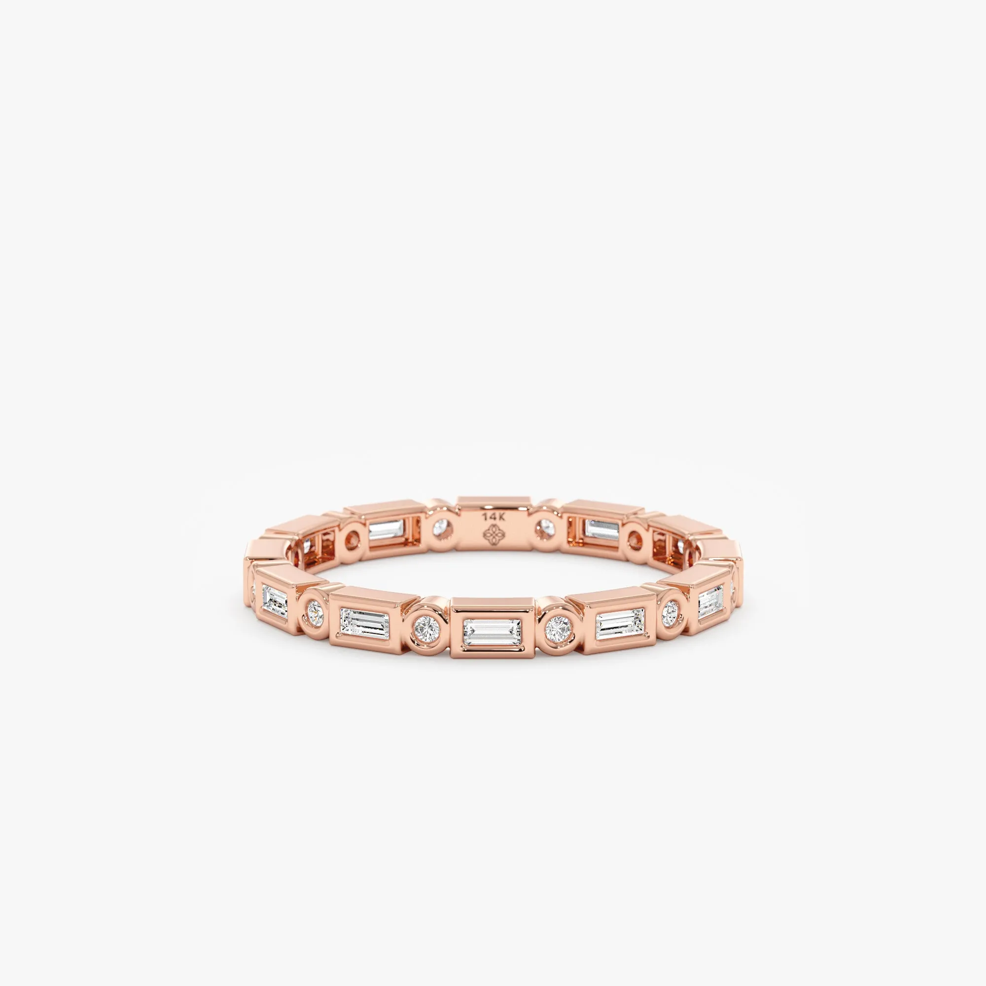 Bezel Diamond Eternity Ring, Tamia