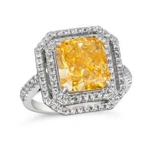 Bijou d'Amour 5 Carat Ring in Canary Yellow