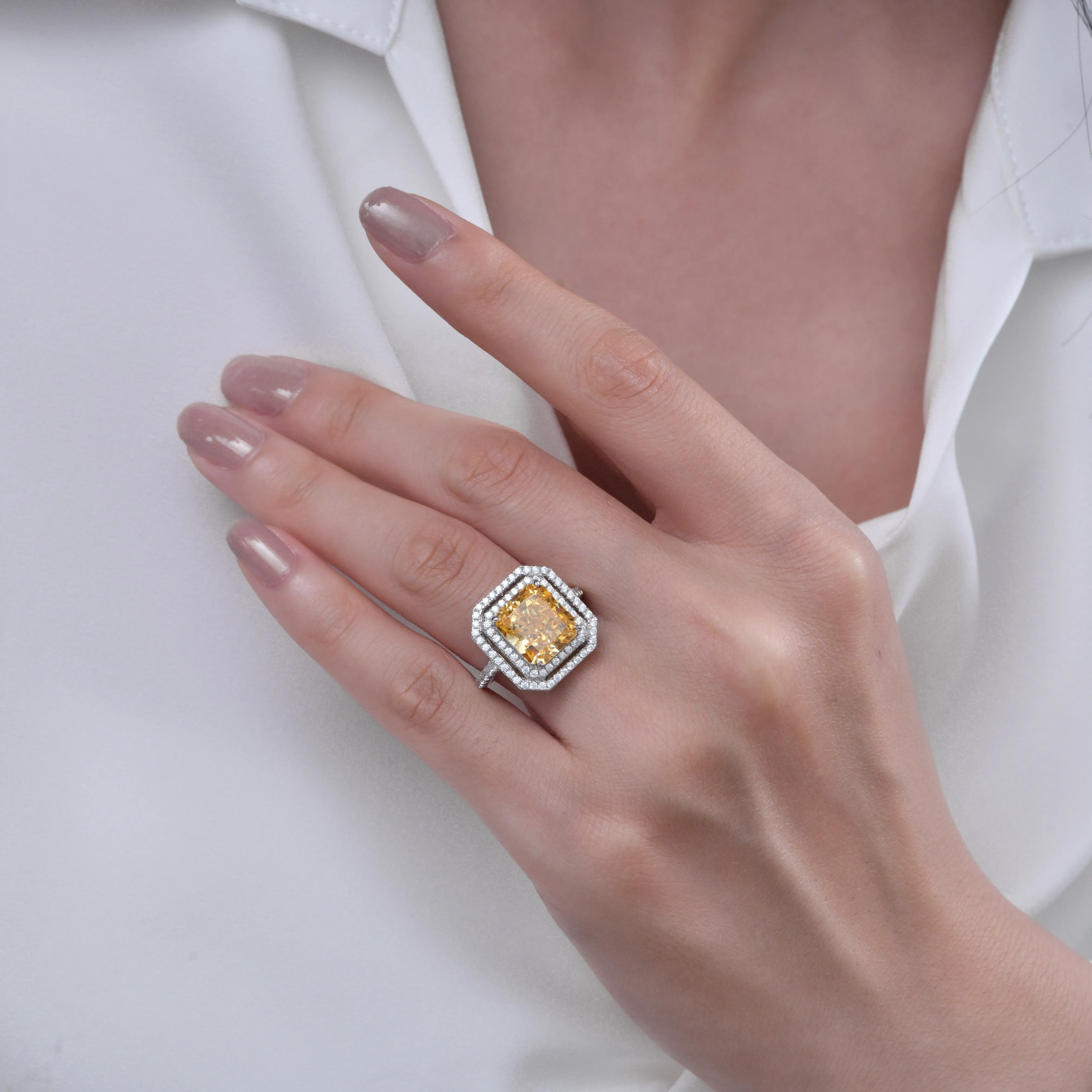 Bijou d'Amour 5 Carat Ring in Canary Yellow