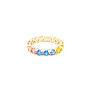 Chibo Mix Colors Ring - 925 Sterling Silver