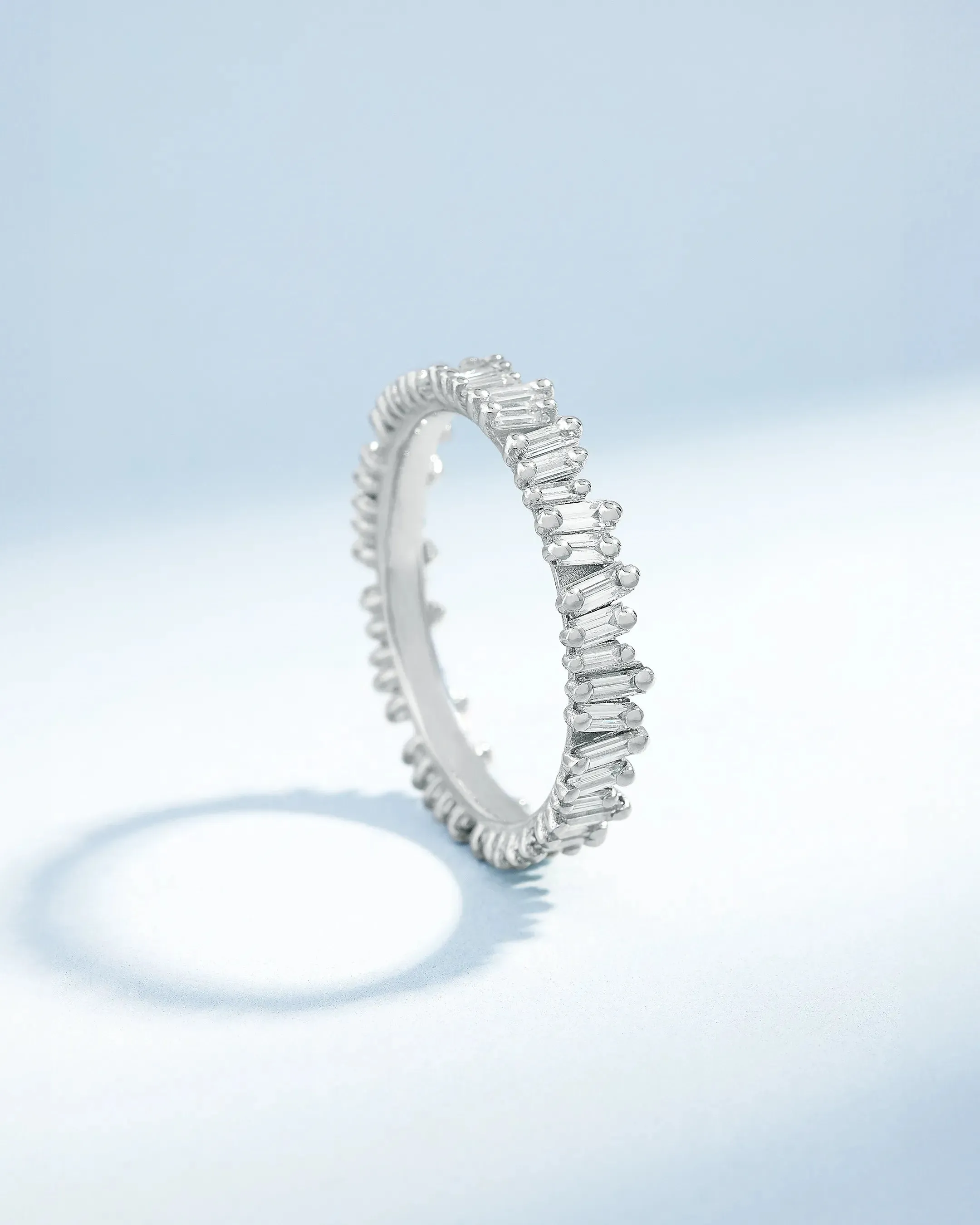 Classic Diamond Midi Baguette Eternity Ring Jackets