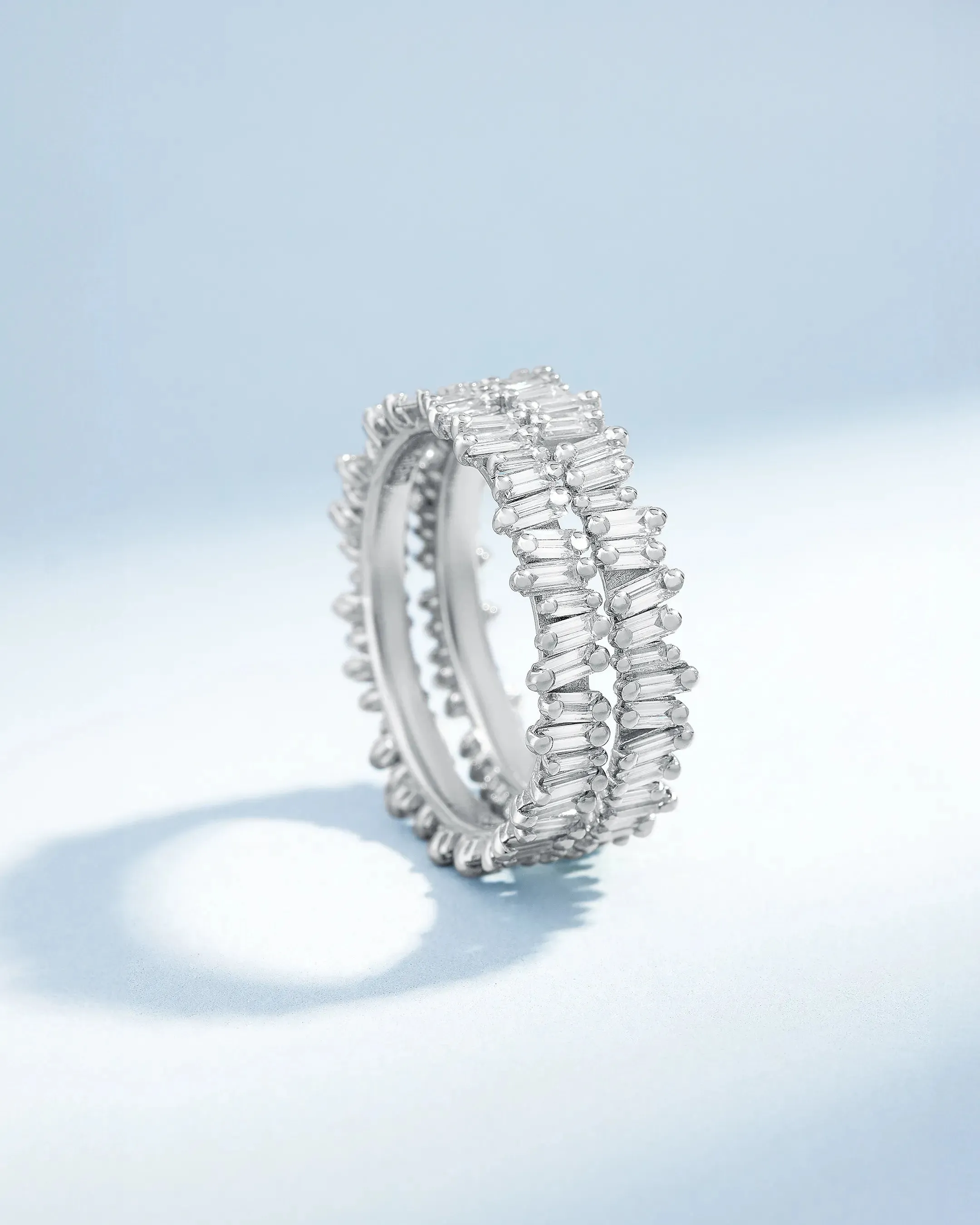 Classic Diamond Midi Baguette Eternity Ring Jackets