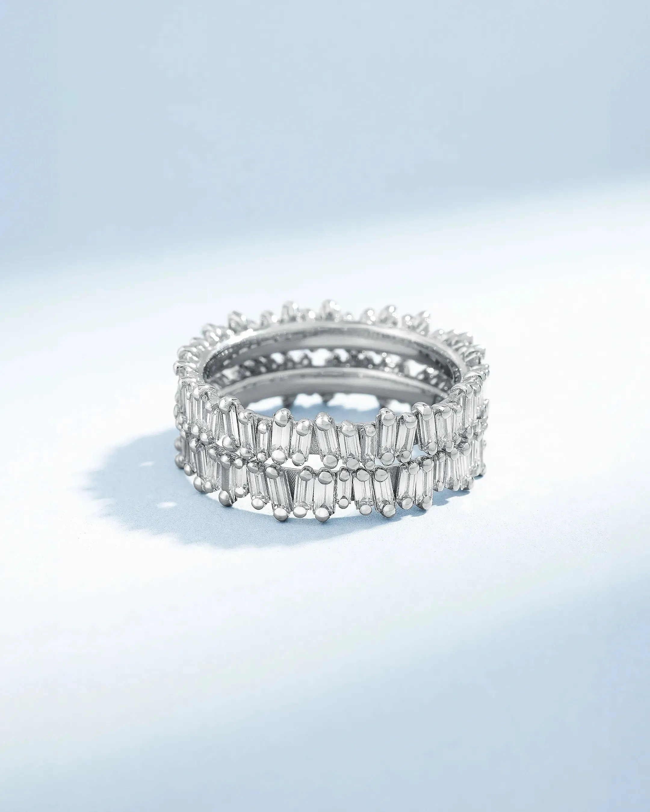 Classic Diamond Midi Baguette Eternity Ring Jackets