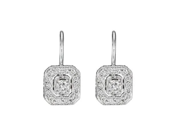Classic Emerald Shape Earrings