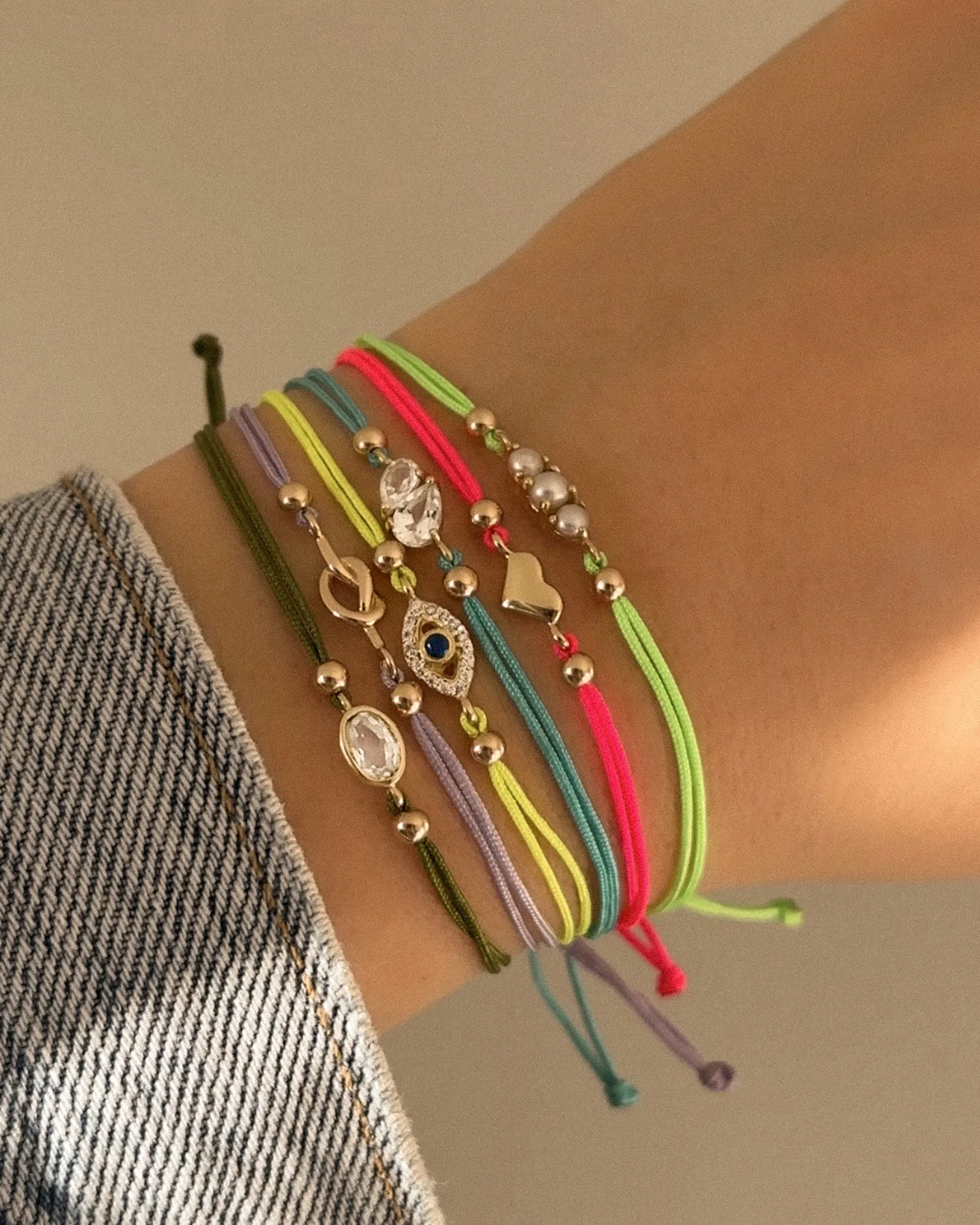 Colored Cord Toi Et Moi Bracelet
