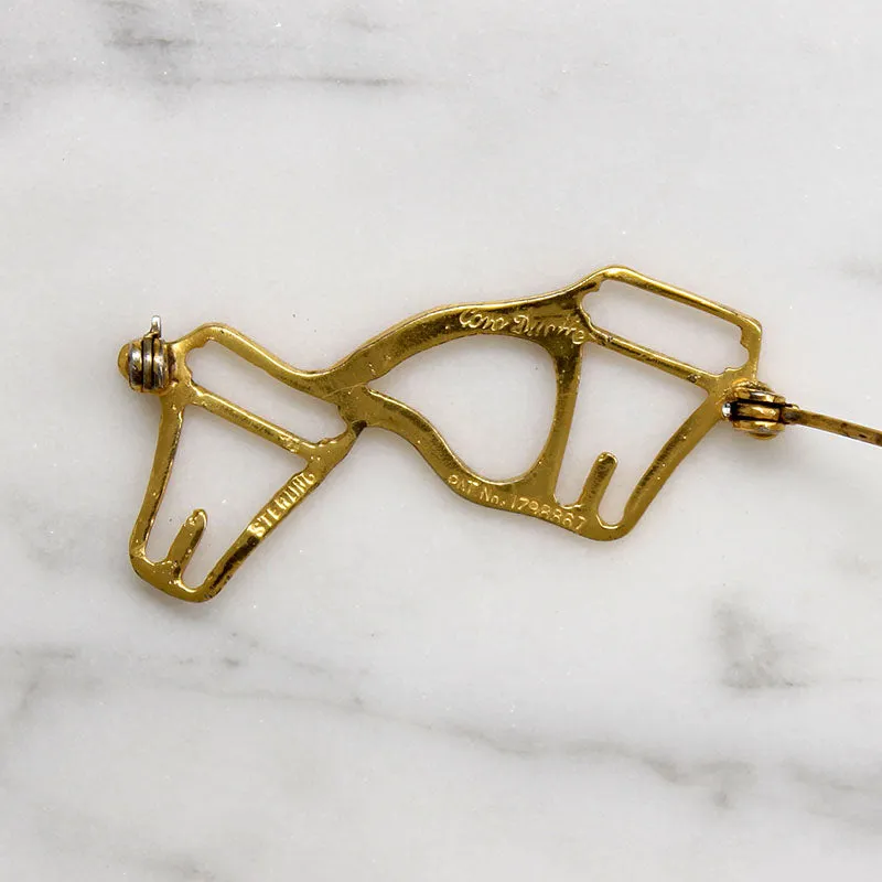 Coro Honey Bee Duette in Enameled Sterling Silver