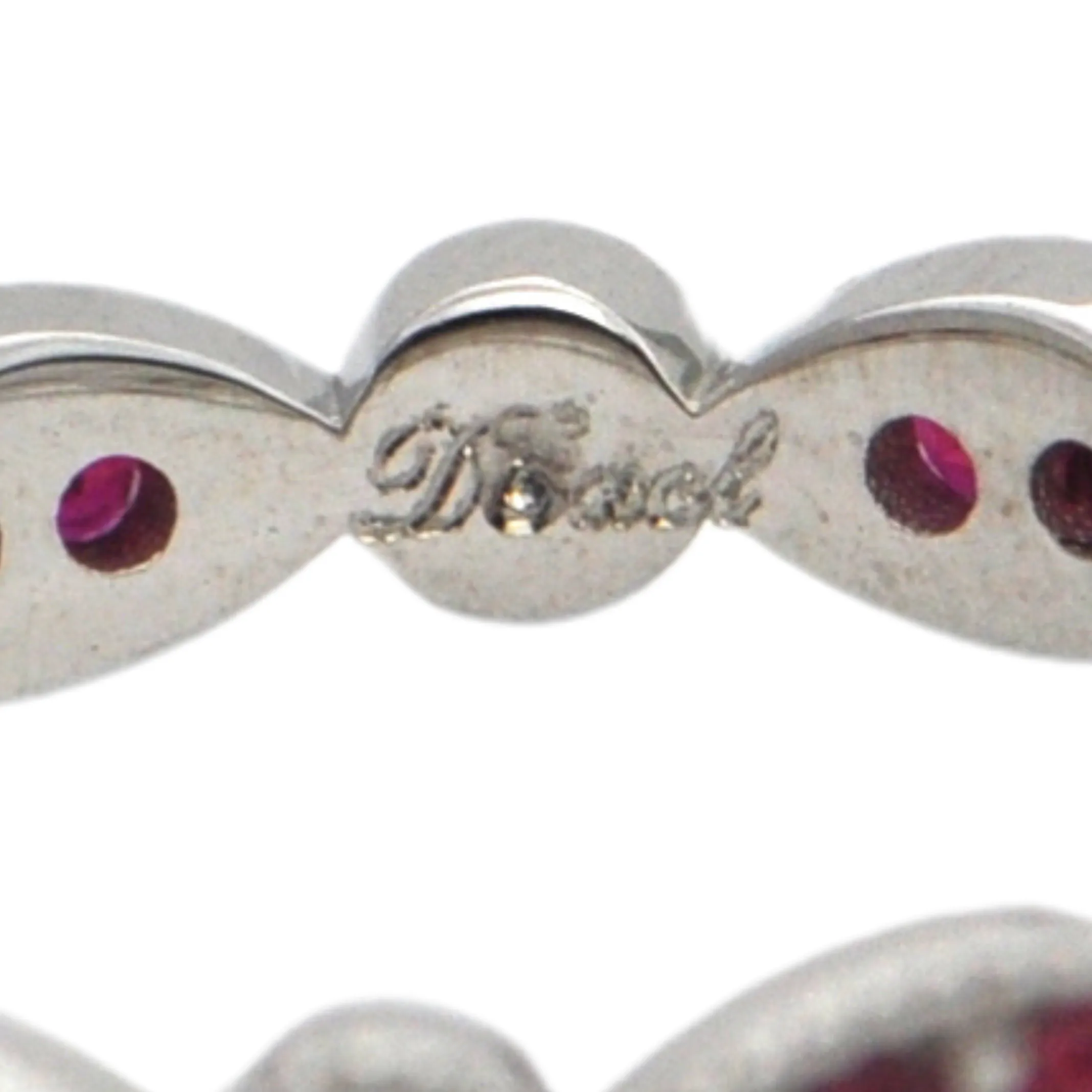 Daisy Exclusive Ruby and Diamond 18K Gold Eternity Ring