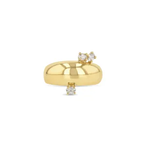 Demi Globe Plus 3 Ovals Ring