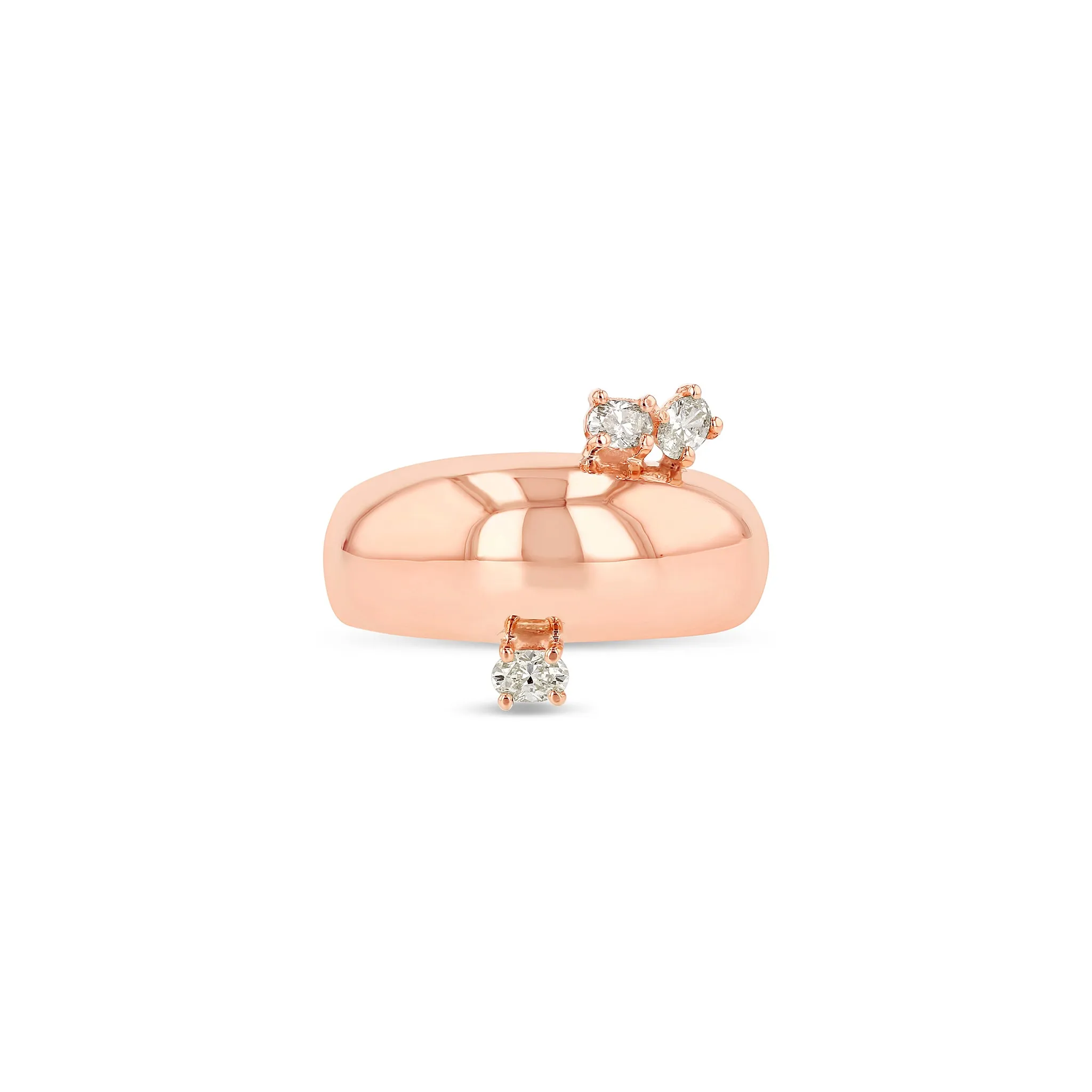 Demi Globe Plus 3 Ovals Ring