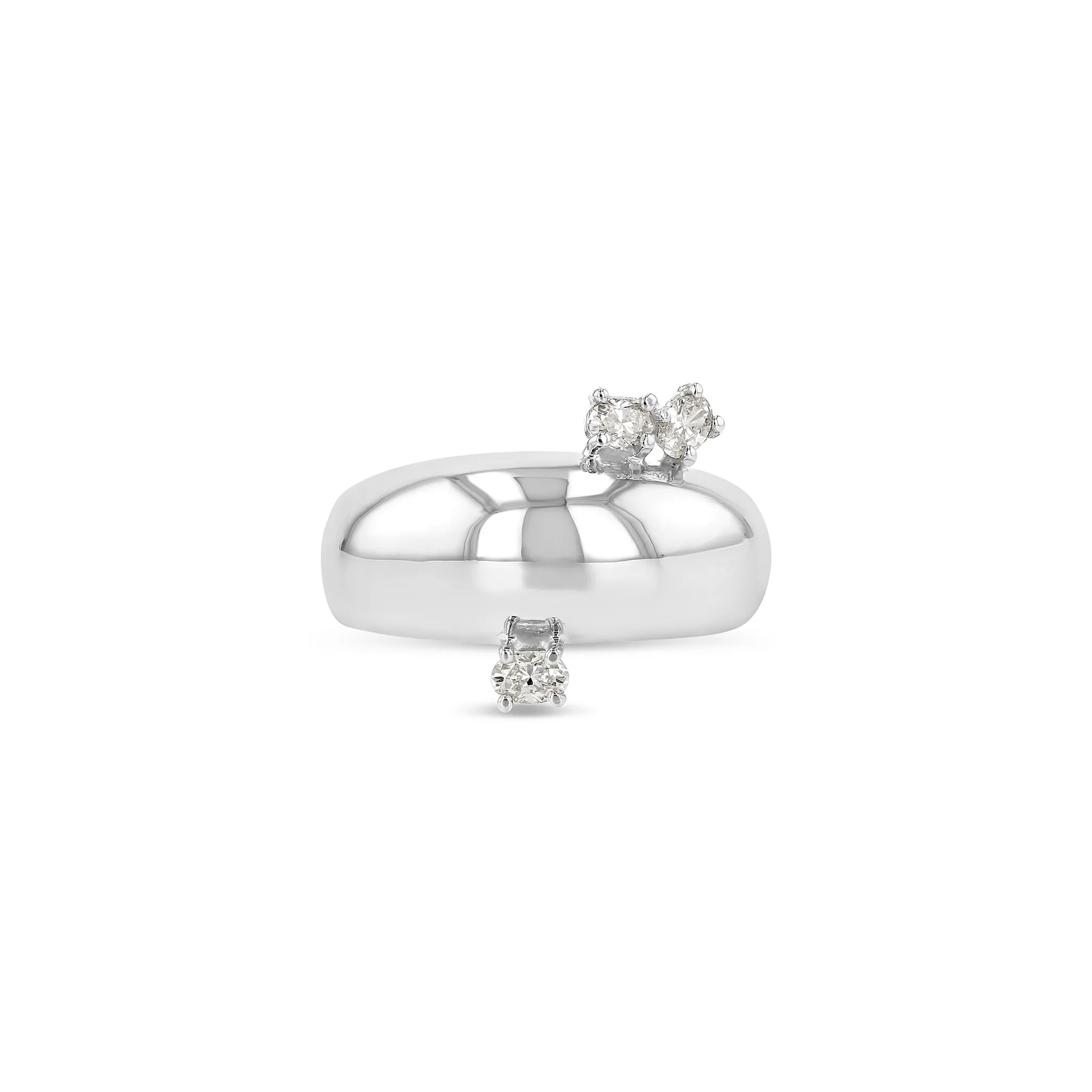 Demi Globe Plus 3 Ovals Ring