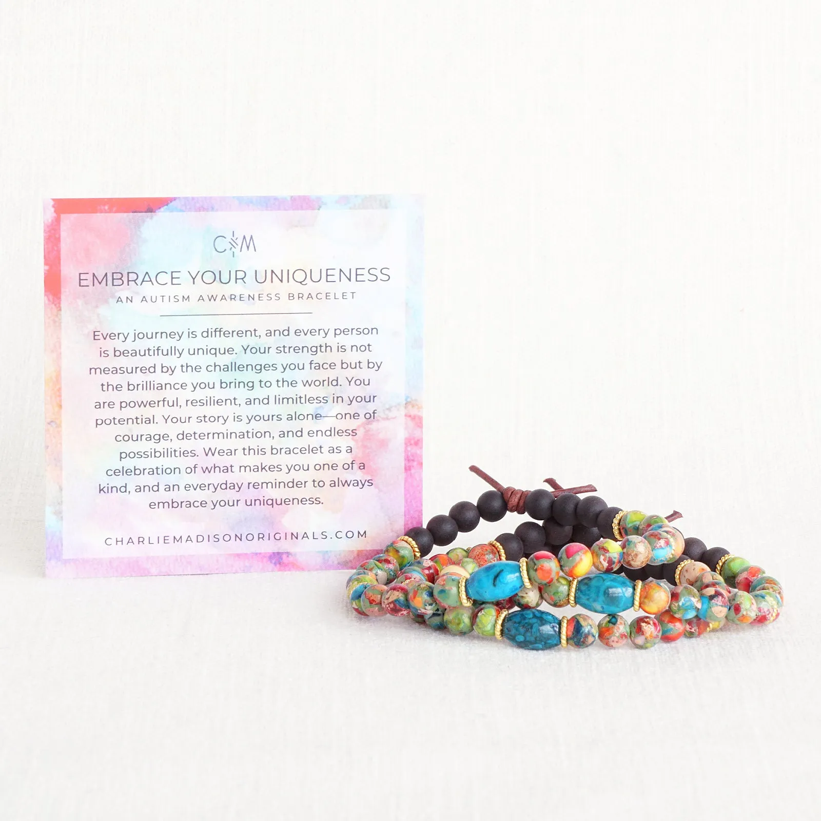 Embrace Your Uniqueness Mini Bracelet | An Autism Awareness Bracelet