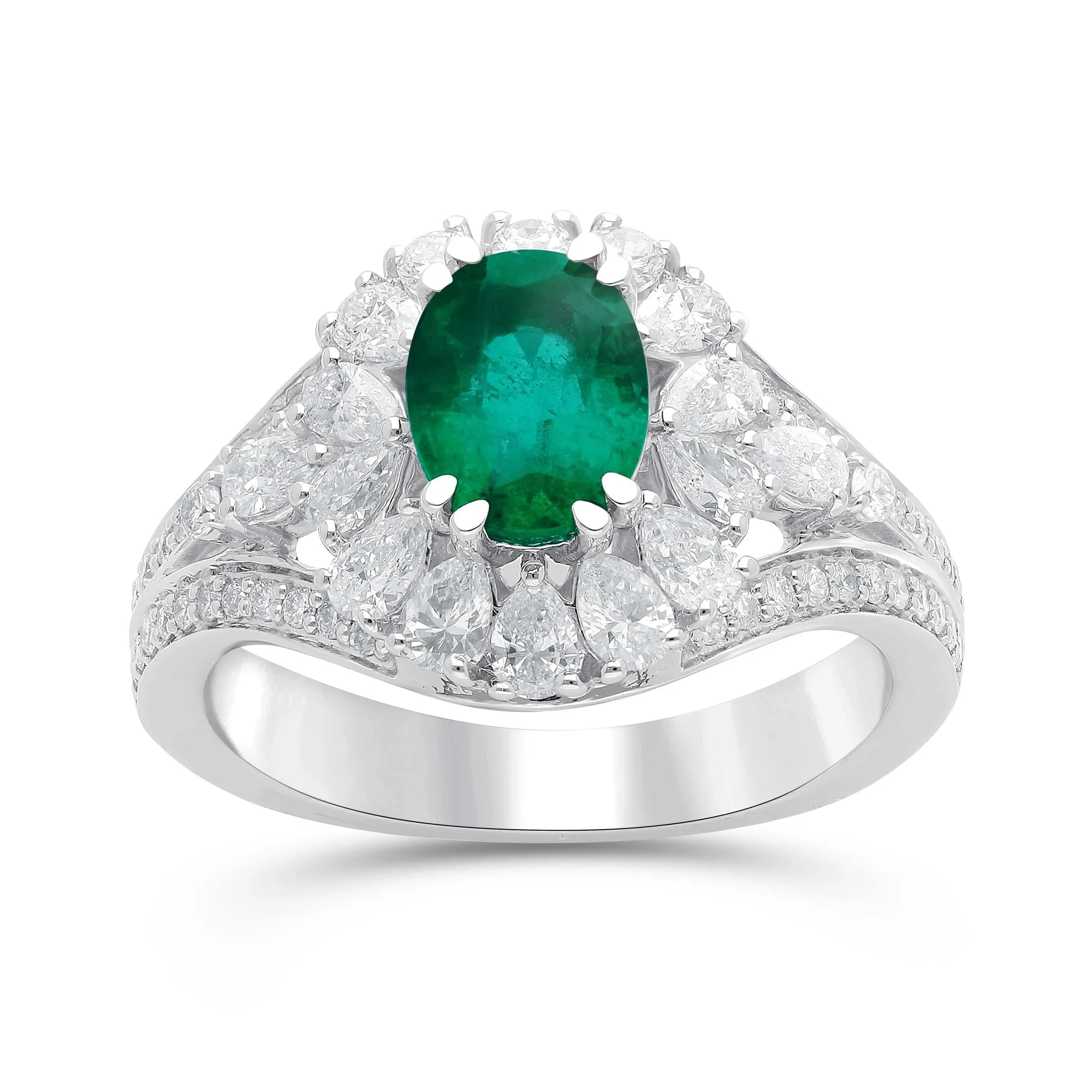 Emerald Lustre Ring - WG
