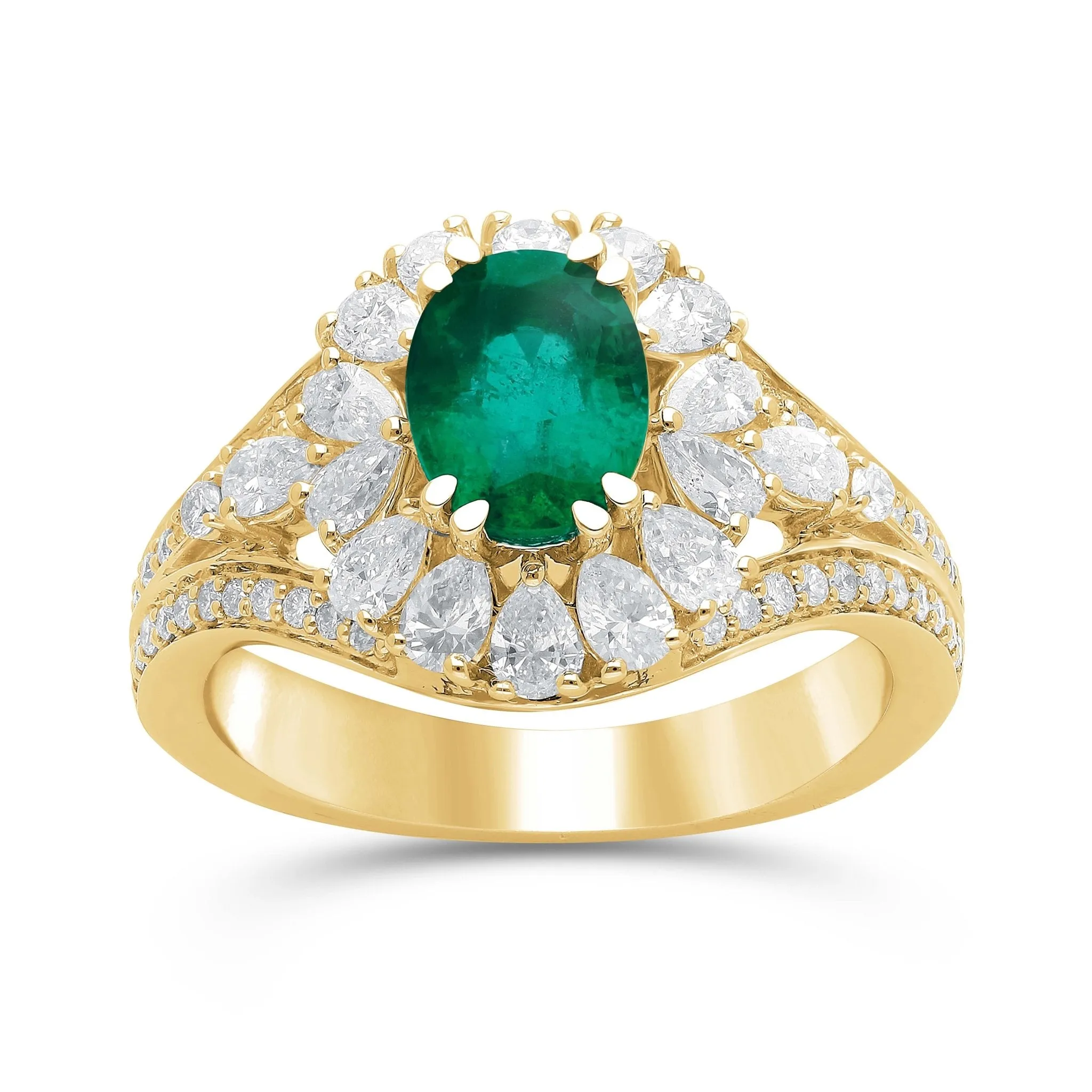 Emerald Lustre Ring - WG