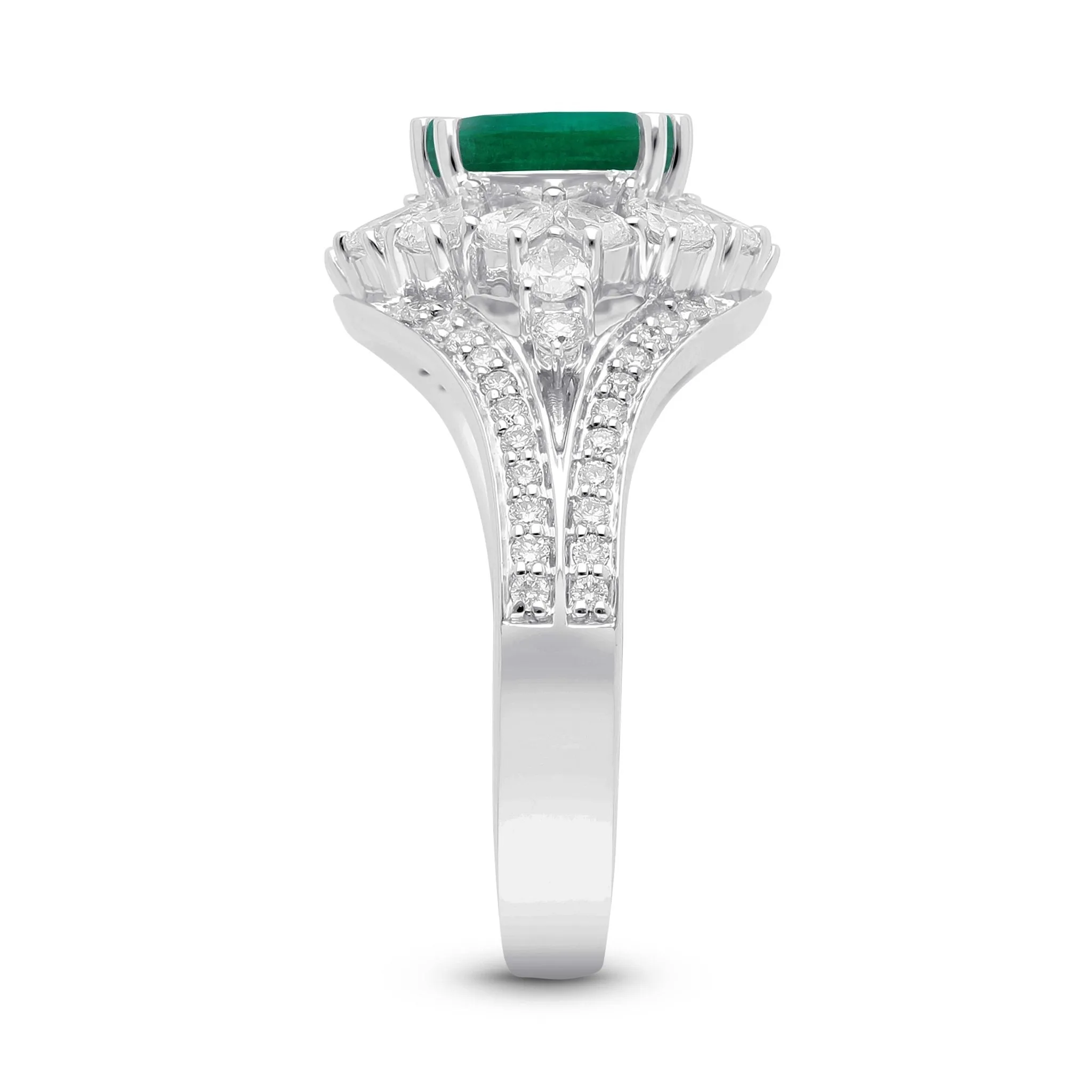 Emerald Lustre Ring - WG