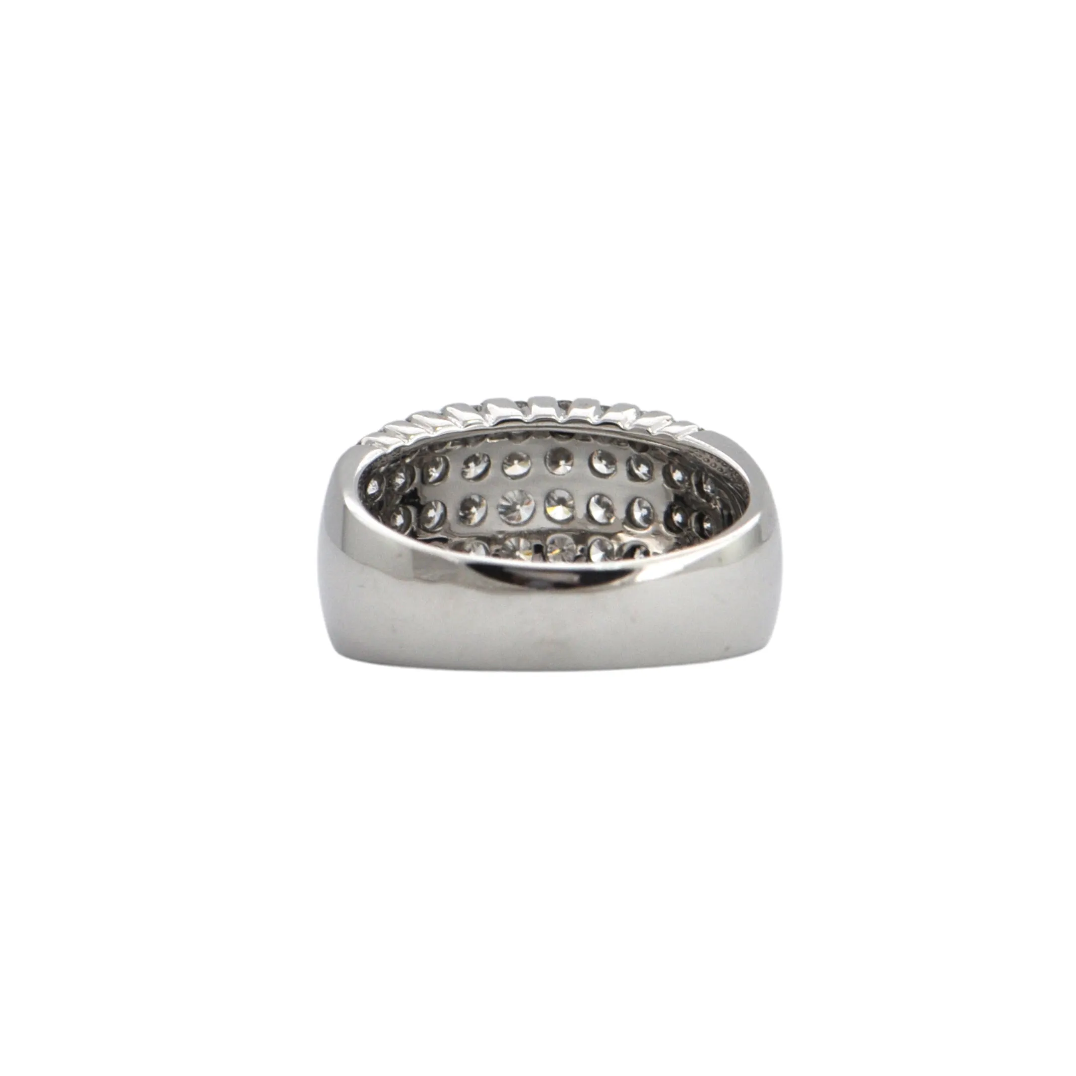 Estate Pav Diamond 18K Gold Ring