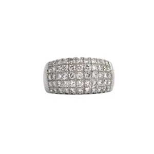 Estate Pav Diamond 18K Gold Ring
