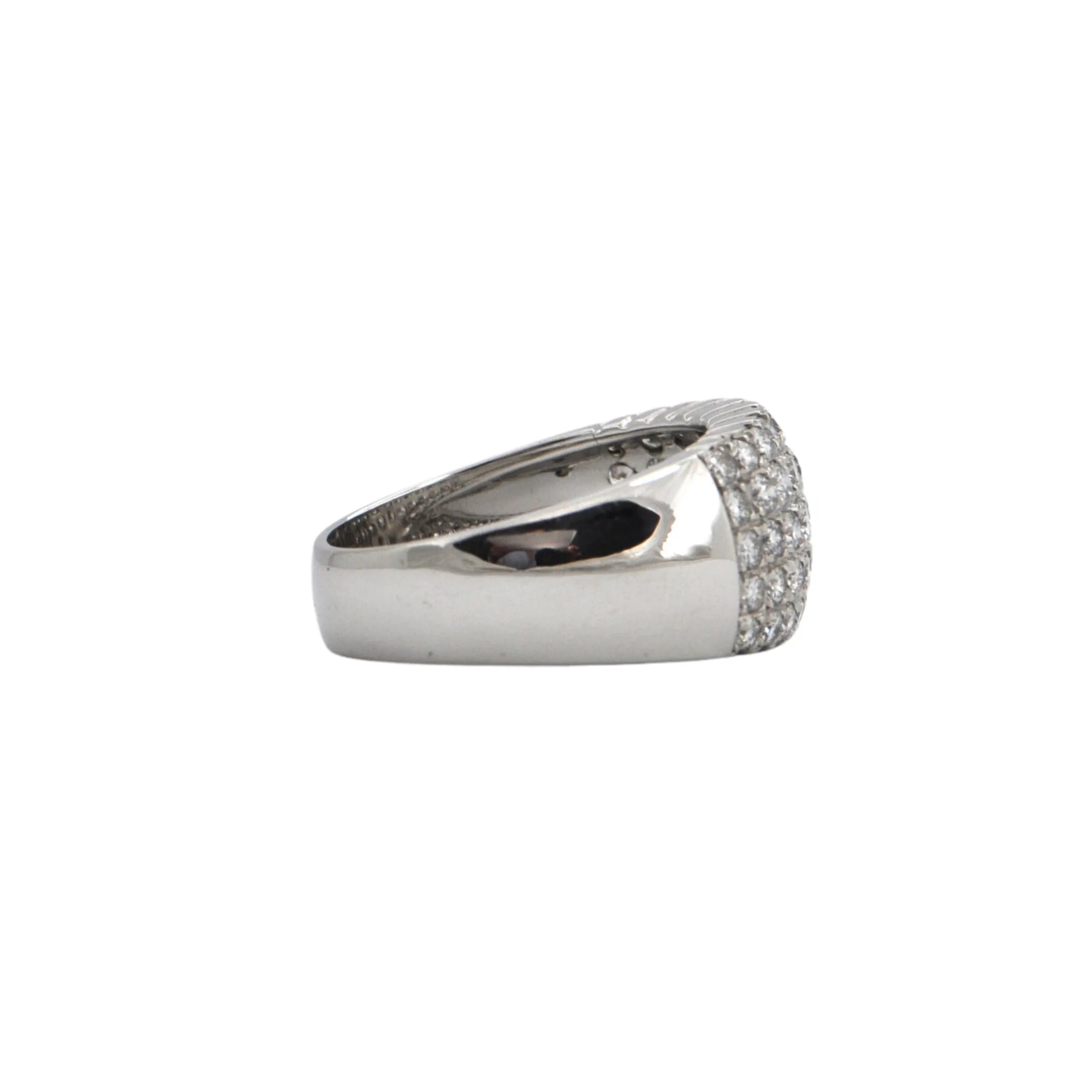 Estate Pav Diamond 18K Gold Ring