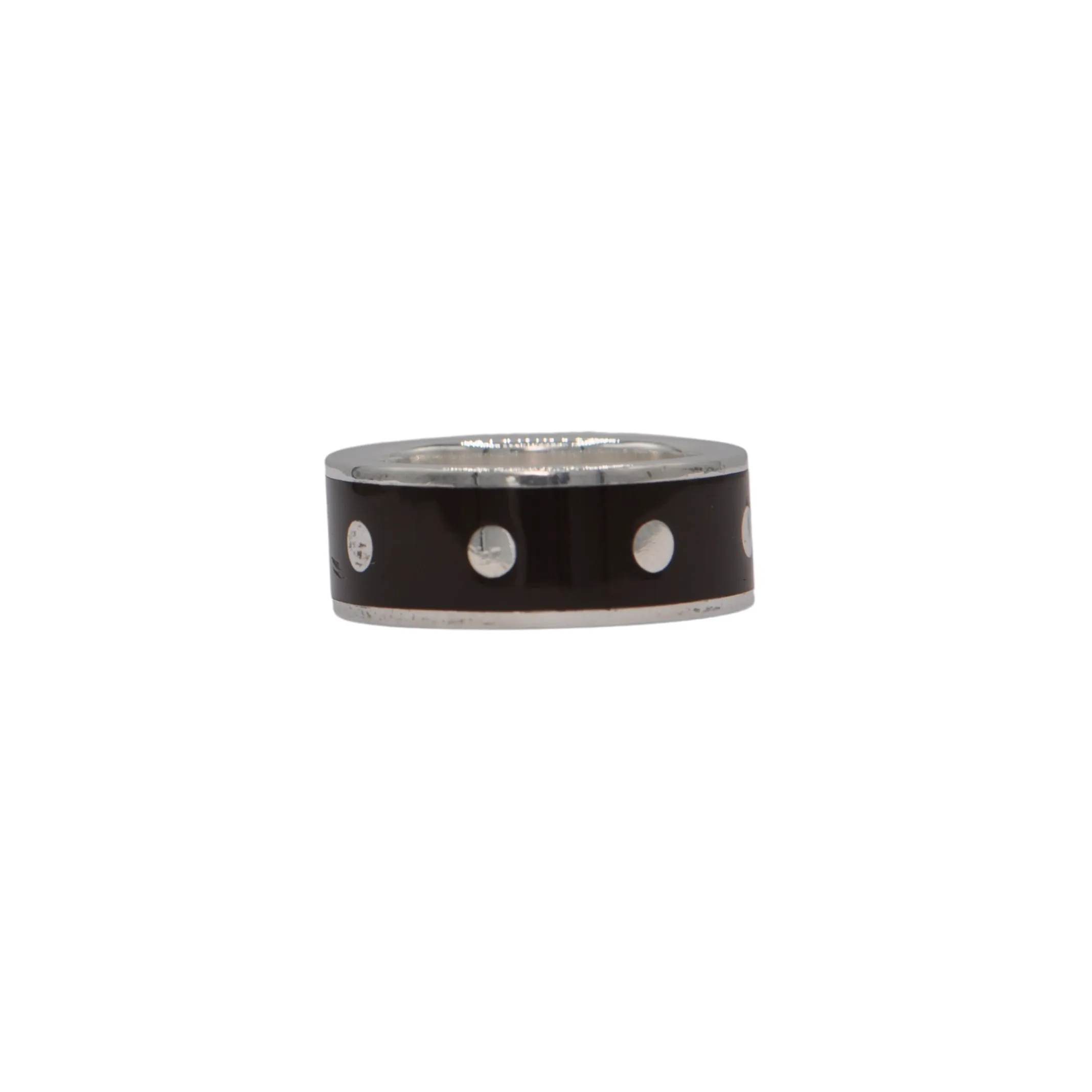 Estate Signed Walter Schluep Resin and Sterling Silver Band