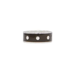 Estate Signed Walter Schluep Resin and Sterling Silver Band