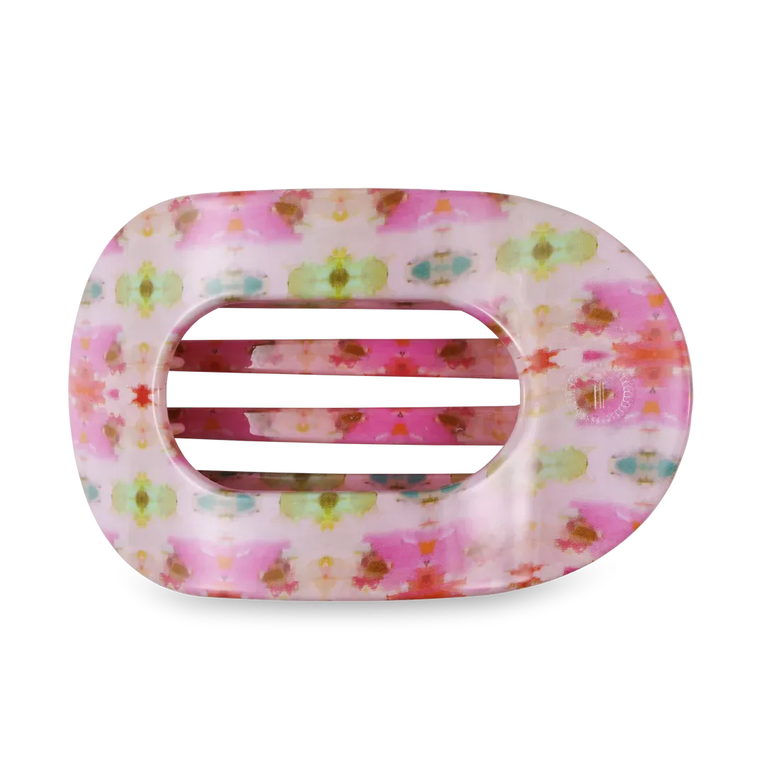 Flat Round Large Hair Clip Teleties