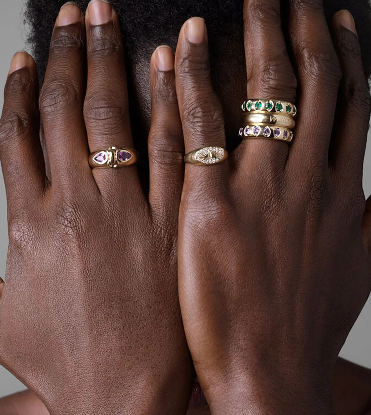 Forever & Always a Pair- Love : Sapphire Gemstones Band