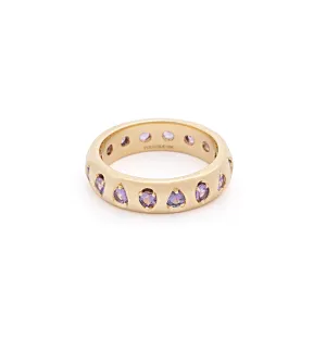 Forever & Always a Pair- Love : Sapphire Gemstones Band