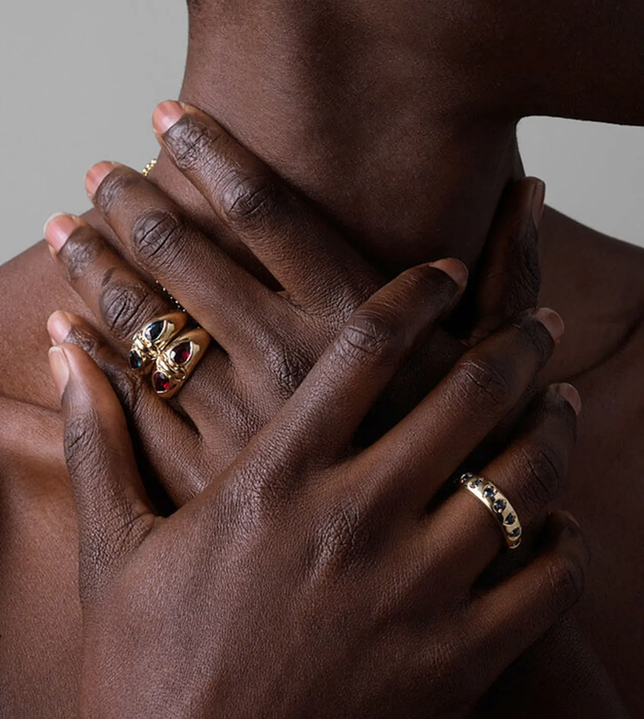 Forever & Always a Pair- Love : Sapphire Gemstones Band