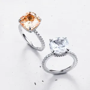Glacies Cushion Cut Ring