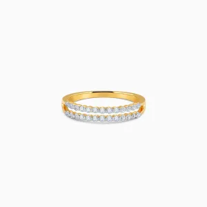 Gold Double Delight Diamond Ring