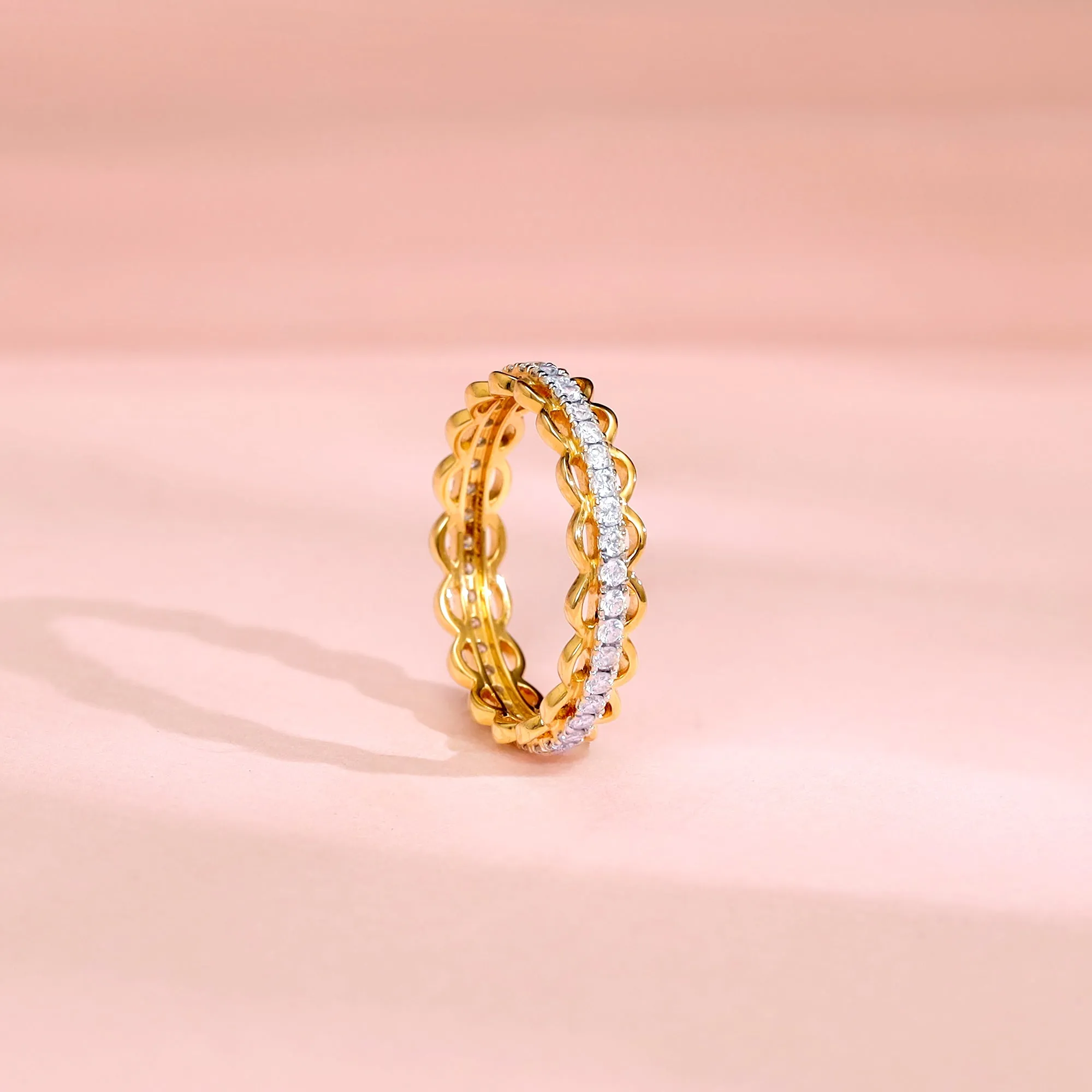Gold Endless Aura Diamond Ring