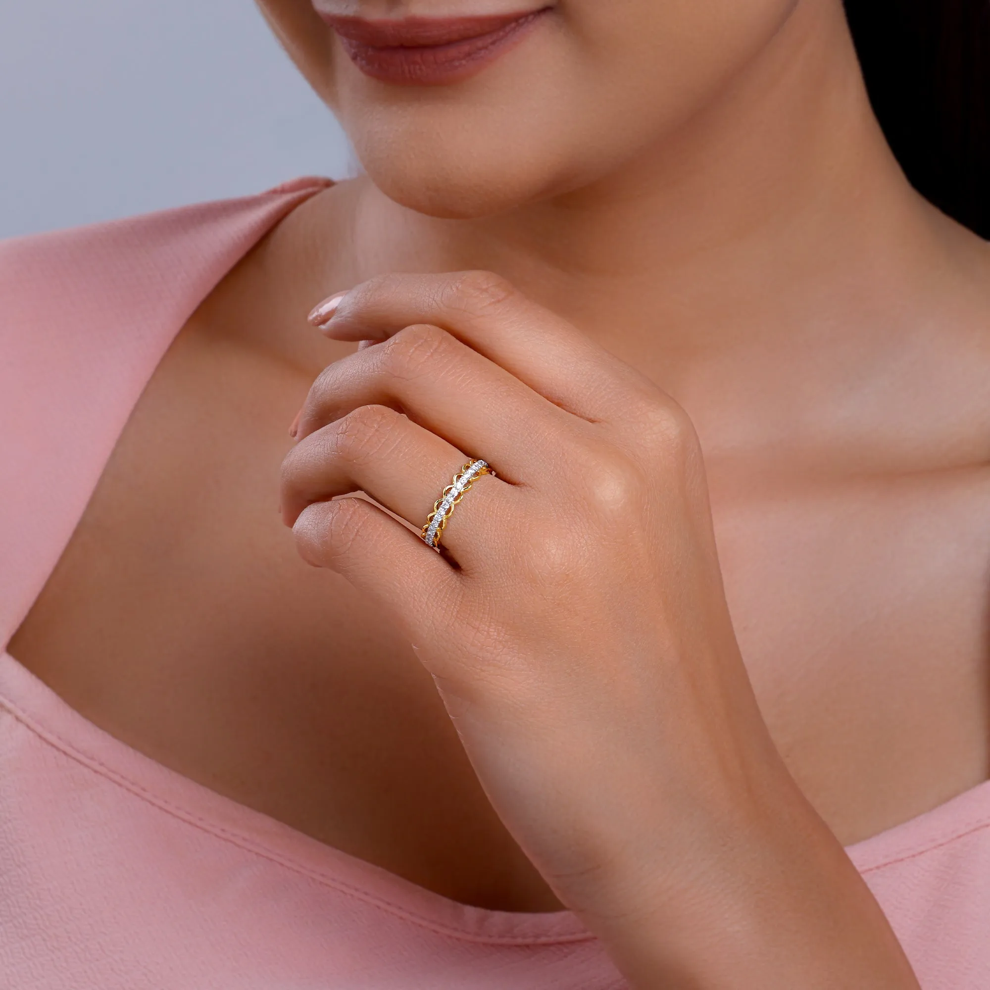Gold Endless Aura Diamond Ring