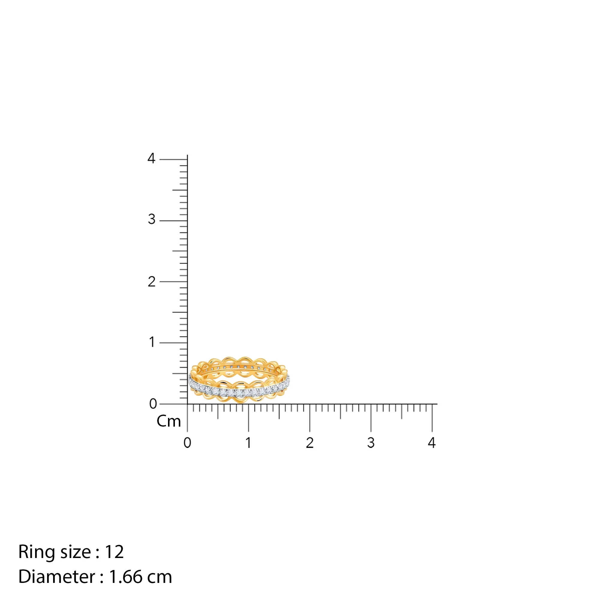 Gold Endless Aura Diamond Ring