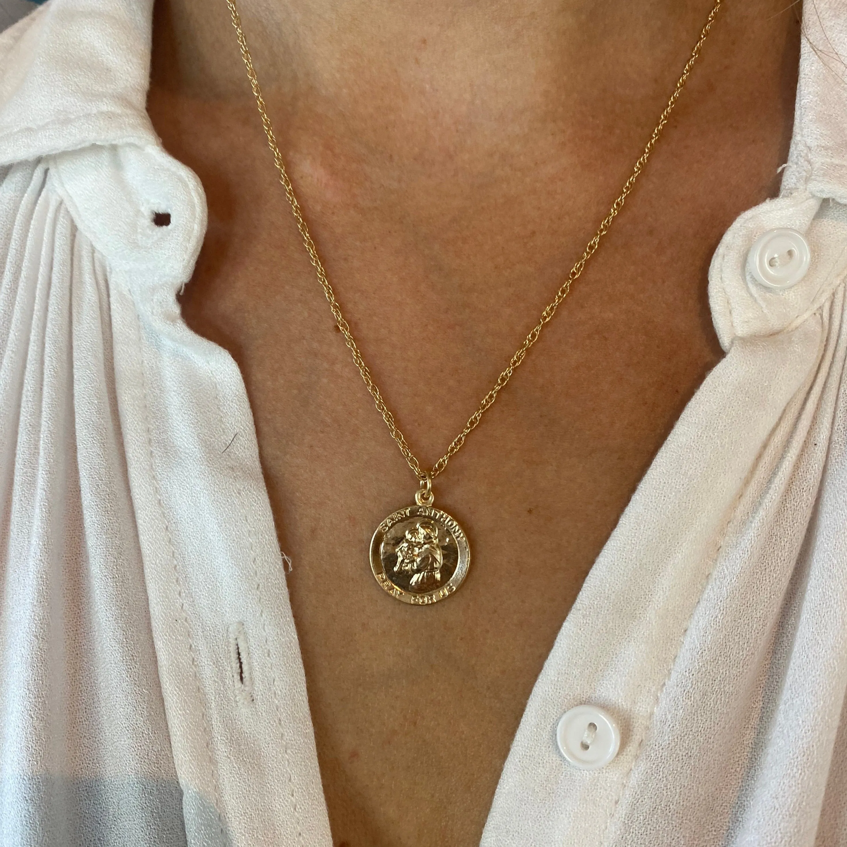 Gold Filled Saint Anthony