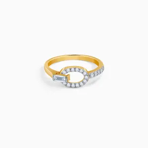 Gold Glamourous Cirque Diamond Ring