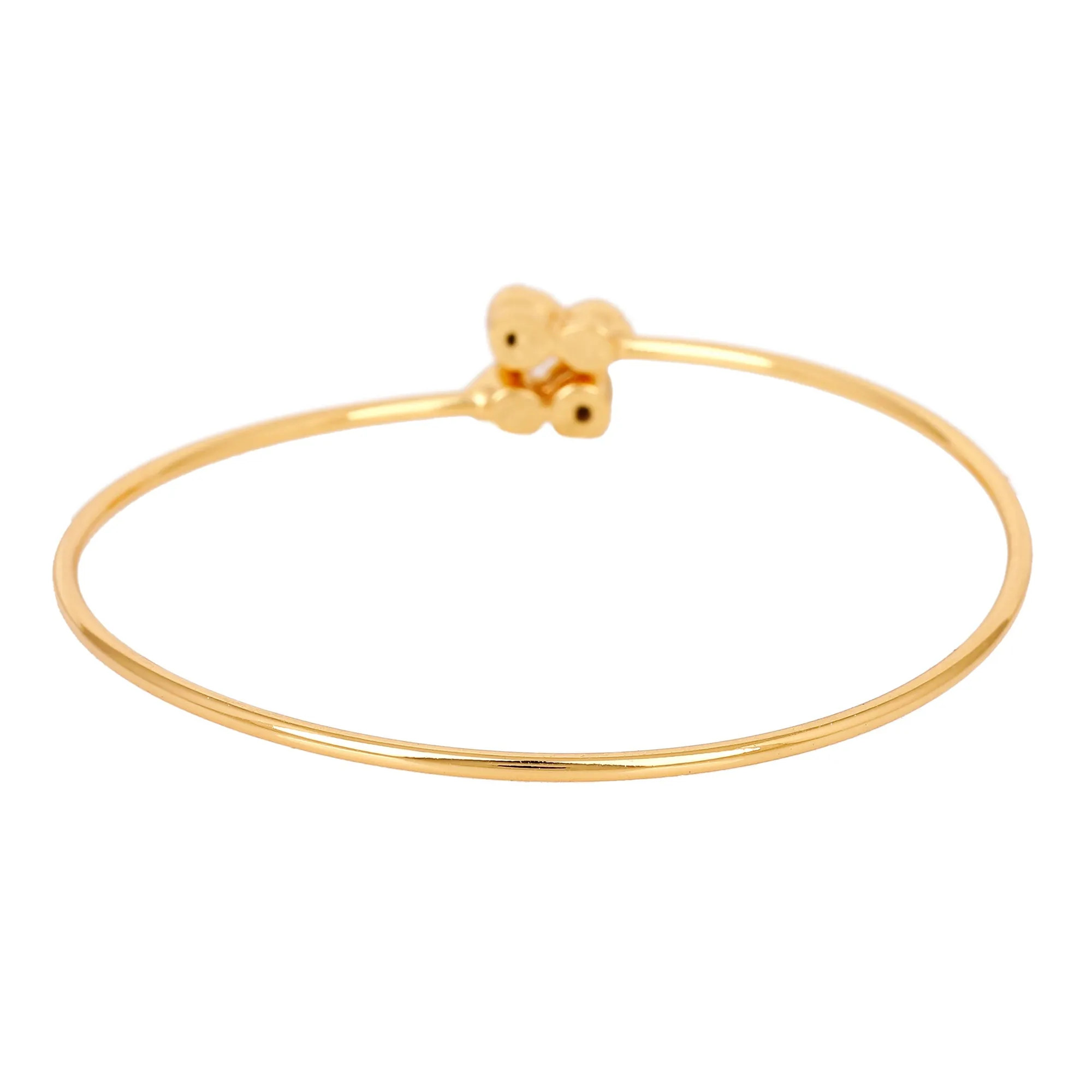 Gold Plated White Stone Bracelet For Womens