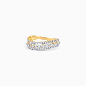Gold Radiant Unity Diamond Ring