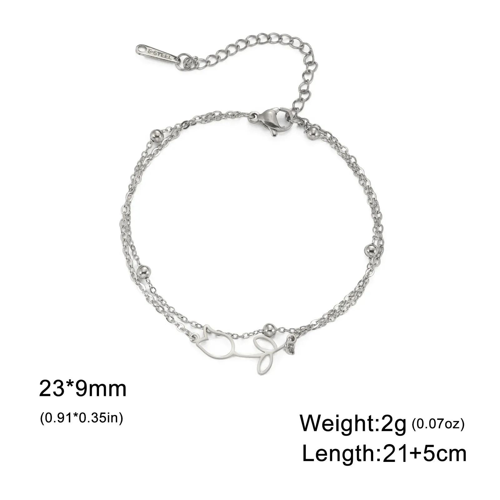 Gold Rose Anklet for Women ?C Adjustable Party Jewelry